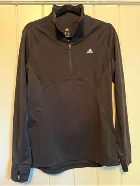 adidas ||| Women’s Black Quarter-Zip Athletic Pullover
